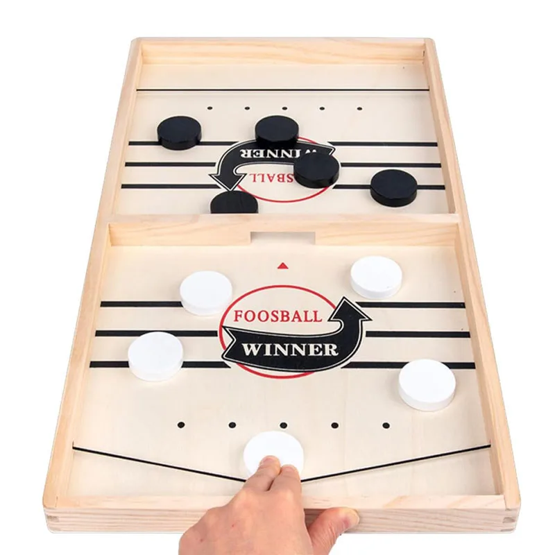 Juego de Puck de cabestrillo rápido, Puck de mesa, ganador de batalla, juguete de interacción entre padres e hijos, Juegos En la Familia,