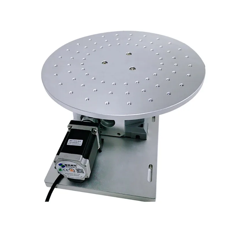 FD-L300 Electric Rotary Table Diameter 300MM Multi-Station Rotating Workbench Rotation Shaft Load 30KG with Controller