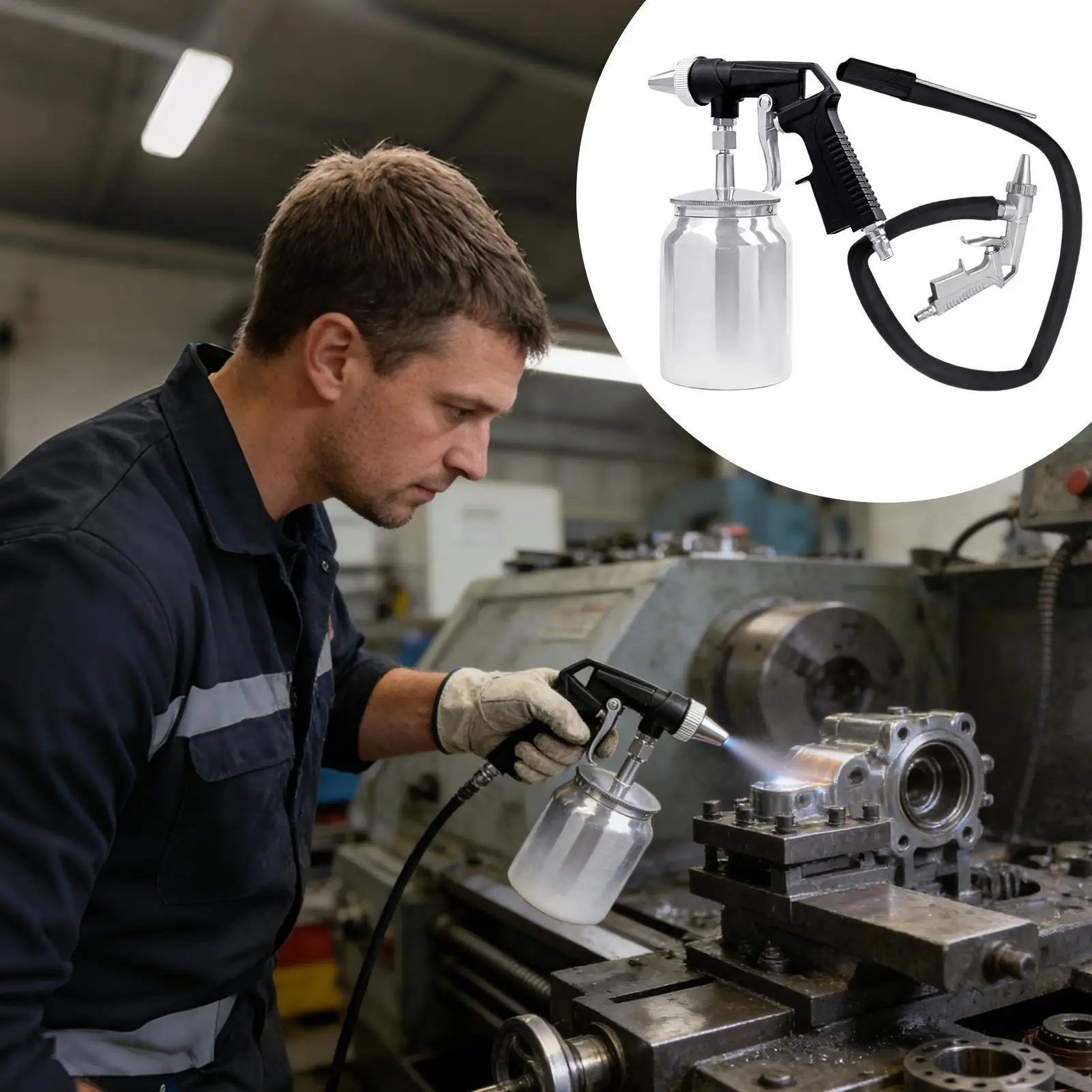 Sand Blasting Tool High-Pressure Car Accessories Paint Rust Removal Tool Pneumatic For Paint Wood Stains Rust Removal
