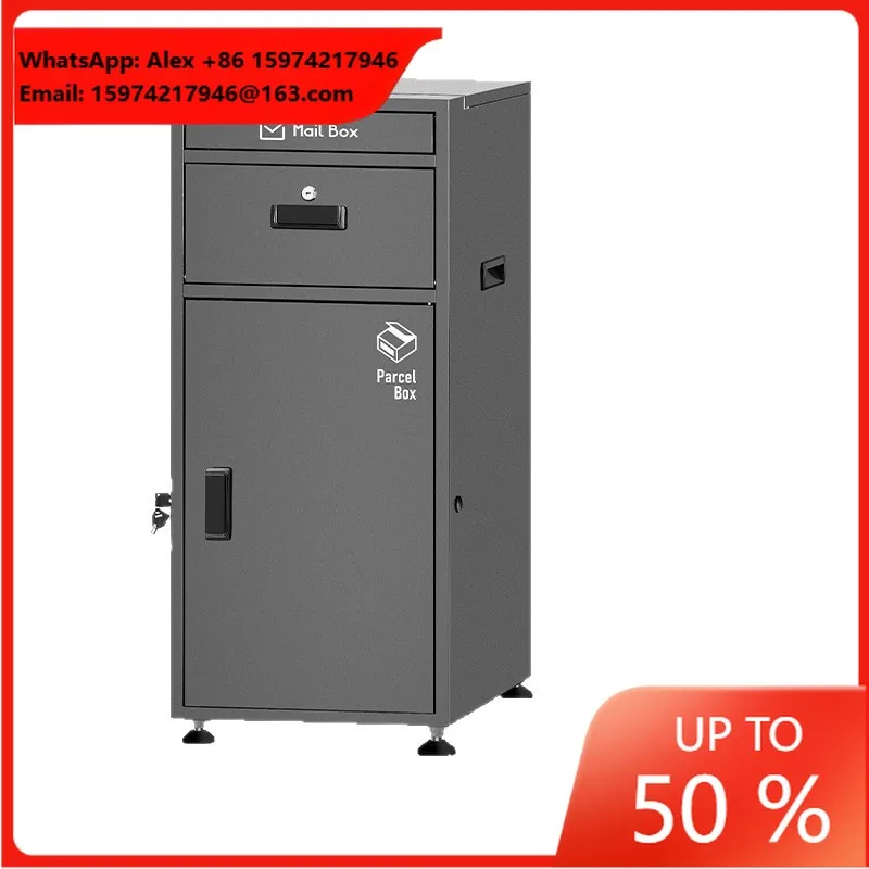 Mailbox Parcel Box Outdoor Waterproof Steel Lockable Mail Storage Cabinet For Home Office Use