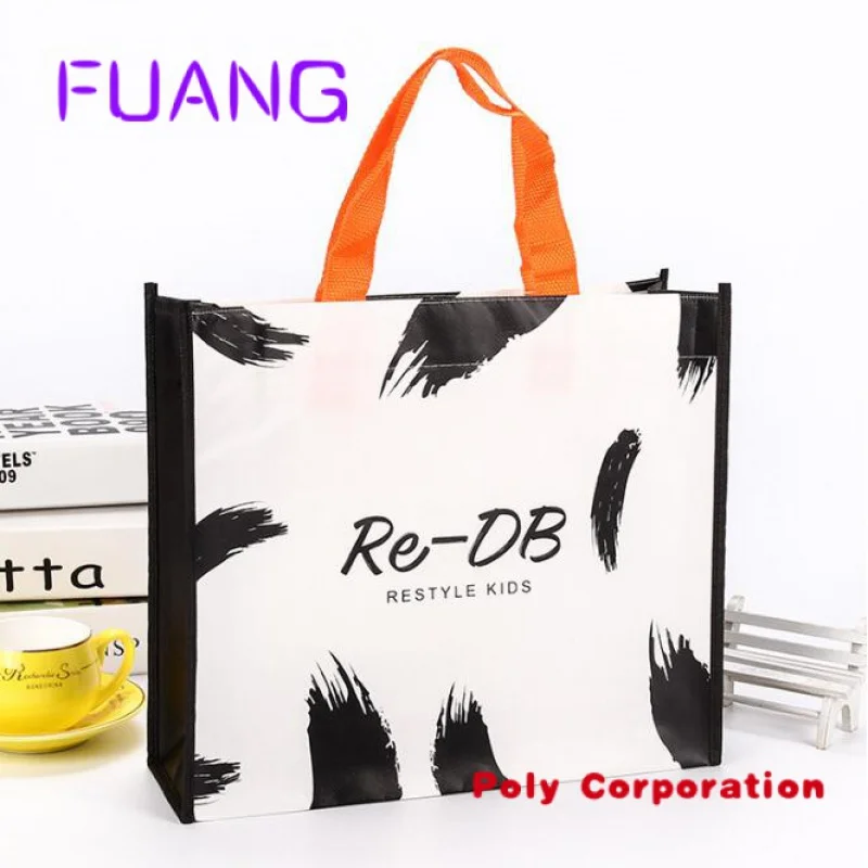 

Custom Guangzhou Custom Logo Printed Eco Friendly Tote Shopping Carry PP Recyclable S Non Woven Bag T-shirt Bag