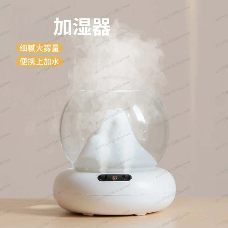 Dual Mist Humidifier with Color Night Light， Large Capacity for Bedroom， Living Room， Quiet Sleep Mode， Auto Shut-Off