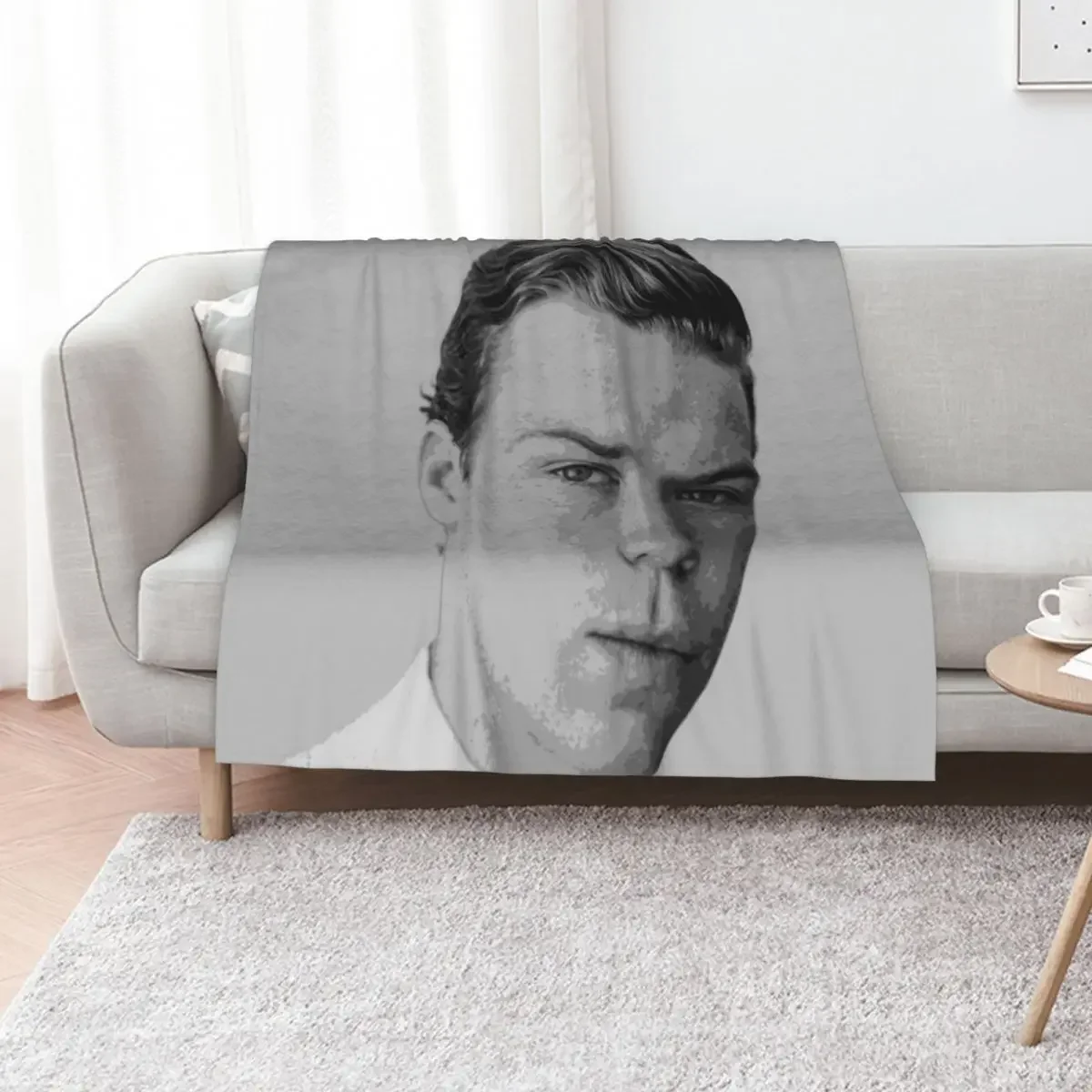 

Will Poulter Pop Art Portrait Throw Blanket halloween Hairy Summer Soft Blankets
