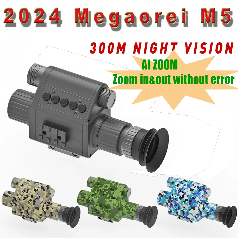 

New Arrival Megaorei M5 Series 850/940nm invisable IR Night Vision Scope Night Vision Monocular NV Rilfe Scope Hunting Camera