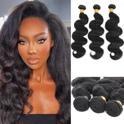 DreamDiana 2024 nowa moda 10A 100% brazylijskie perwersyjne doczepy typu Body Wave 2 tony Ombre Yaki pasma falowanych włosów 100% Remy ludzkie włosy