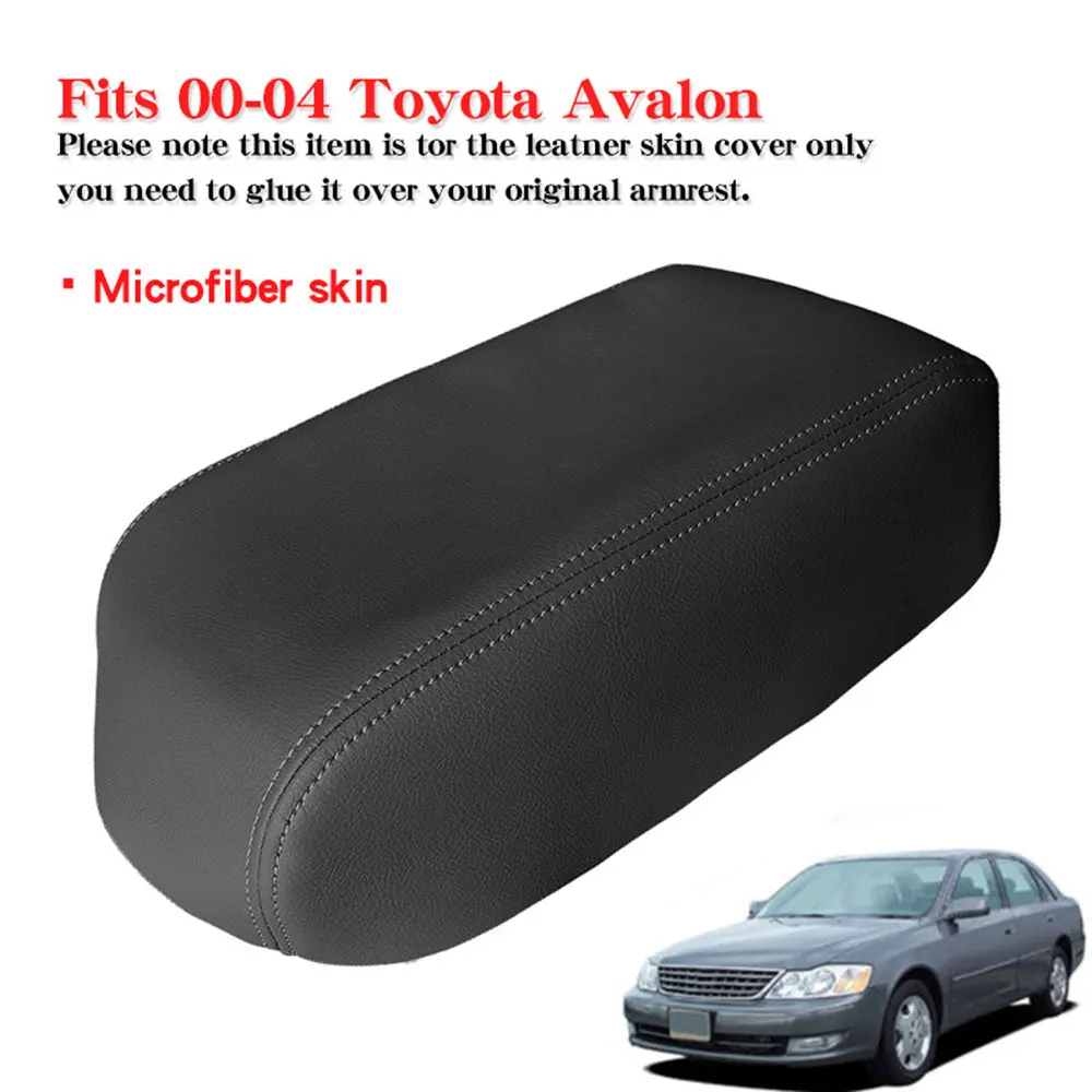 Leather Car Center Console Lid Armrest Cover  Trim Protection Parts For Toyota Avalon 2000 2001 2002 2003 2004 Car Accessories