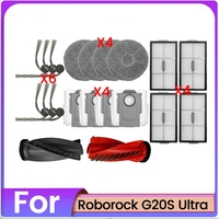 20PCS Brush Dust Bag Mop Cloth And Filter Kit For Roborock G20S Ultra Vacuum Cleaner Accessories Replacement Parts