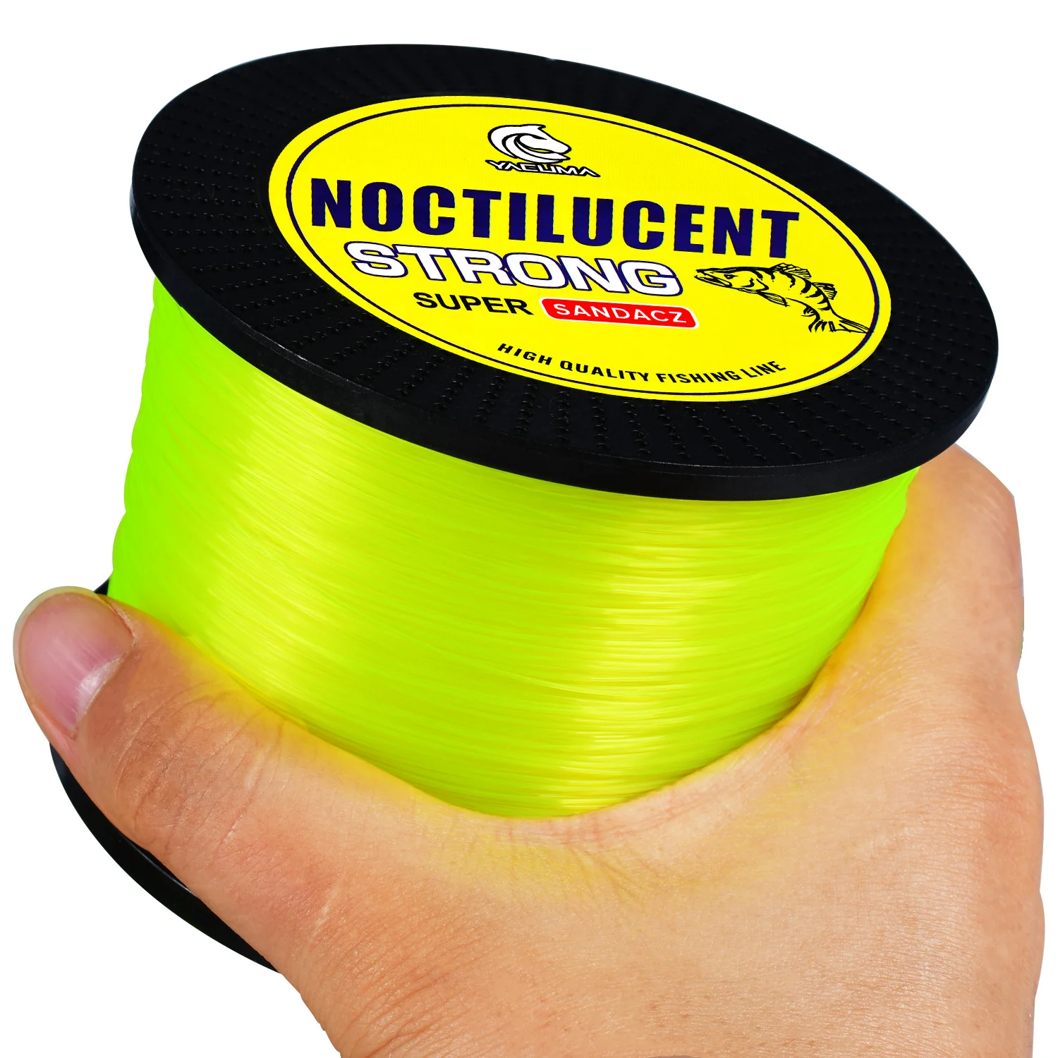 YACUMA 1000M-1093YDS Fluoreszierend Gelbe Monofilament Angelschnur Nachtleuchtende Starke Nylon-Vorfachschnur Karpfenangel-Ausrüstung – Detail 6