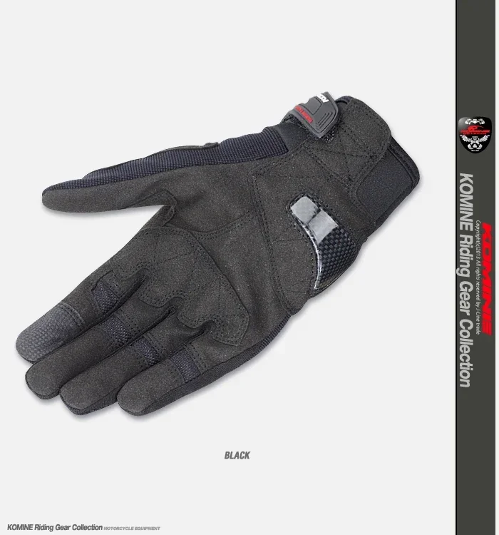 Komine GK 163 Summer 3D Mesh Protective Motorcycle Gloves Motocross Motorbike Glove