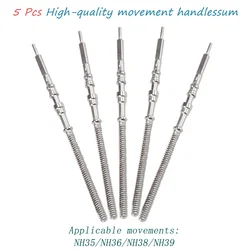 5Pcs stainless steel crown kit NH35 NH36 NH38 NH39 Movement Winding Stem Watch Stem Spare Parts