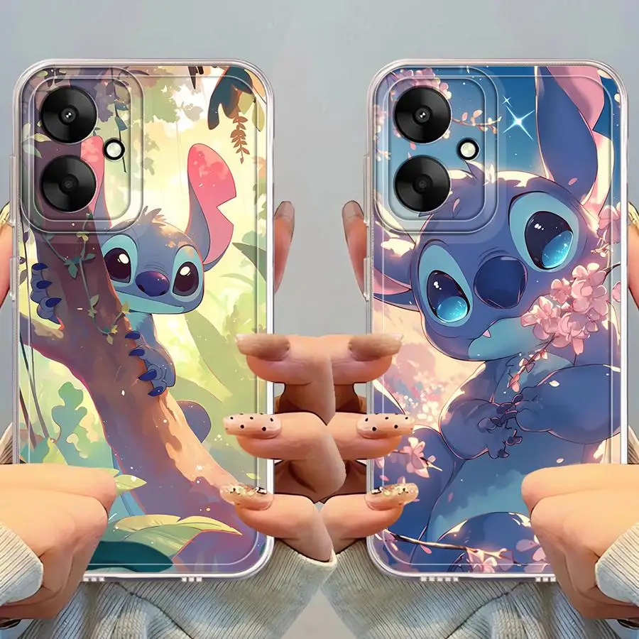 Funda de teléfono de cubierta suave para Xiaomi Mi 11 Lite 11T Pro Disney Cute Stitch