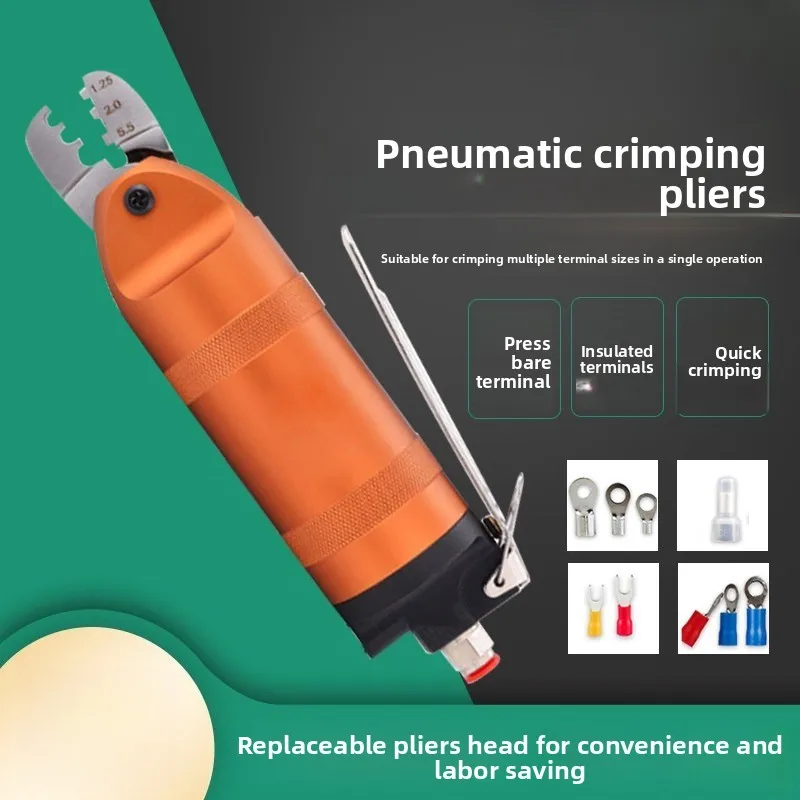 Pneumatic Crimping Pliers Crimping Bare Terminal Insulated Terminal Clamping Pliers Pacifier Pliers Two-tooth Cold-pressed