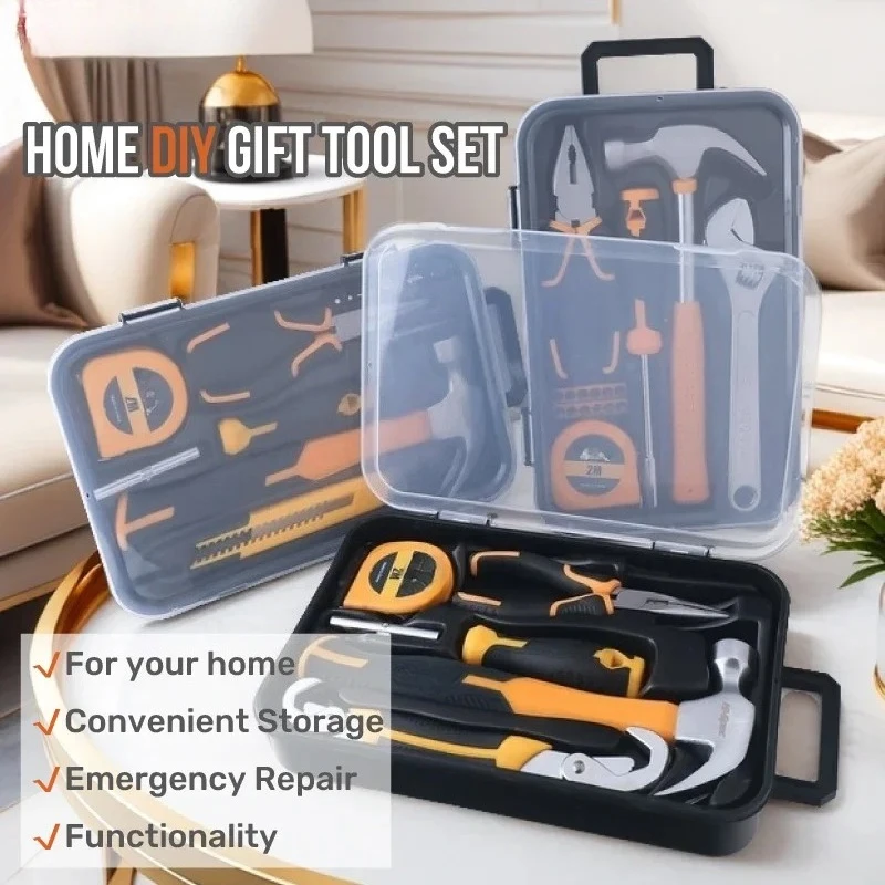 

Tool Set Screwdriver Tool Box Set Wrench Pliers Claw Hammer Tools Kit Household Home Repair Multi functional hardware toolbox