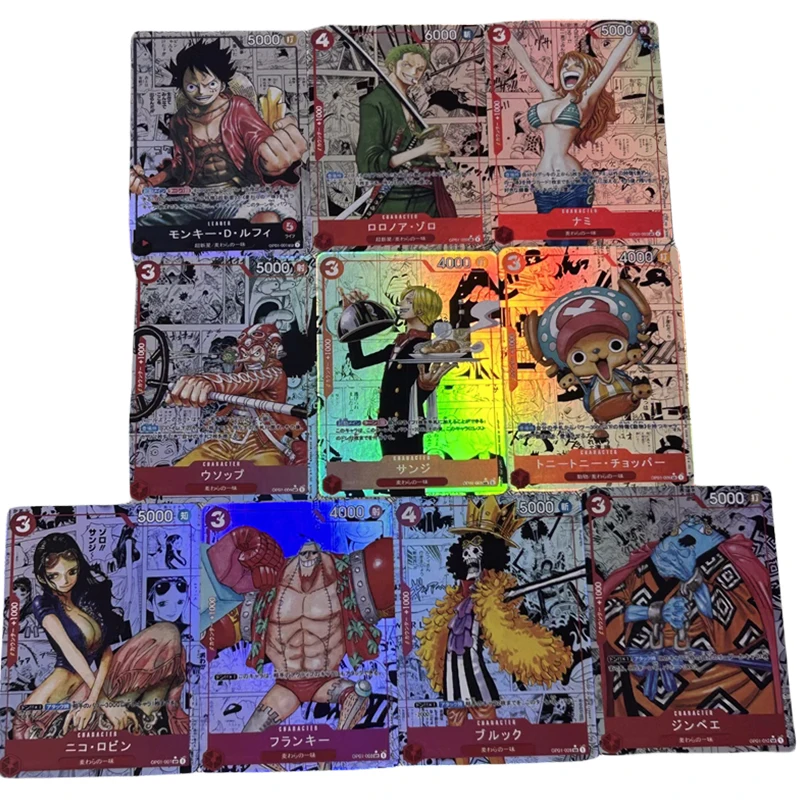 Anime ONE PIECE Luffy Nami Hancock Roronoa Zoro Portgas D Ace OPCG DIY Collectible Card Toys Christmas Birthday Gifts