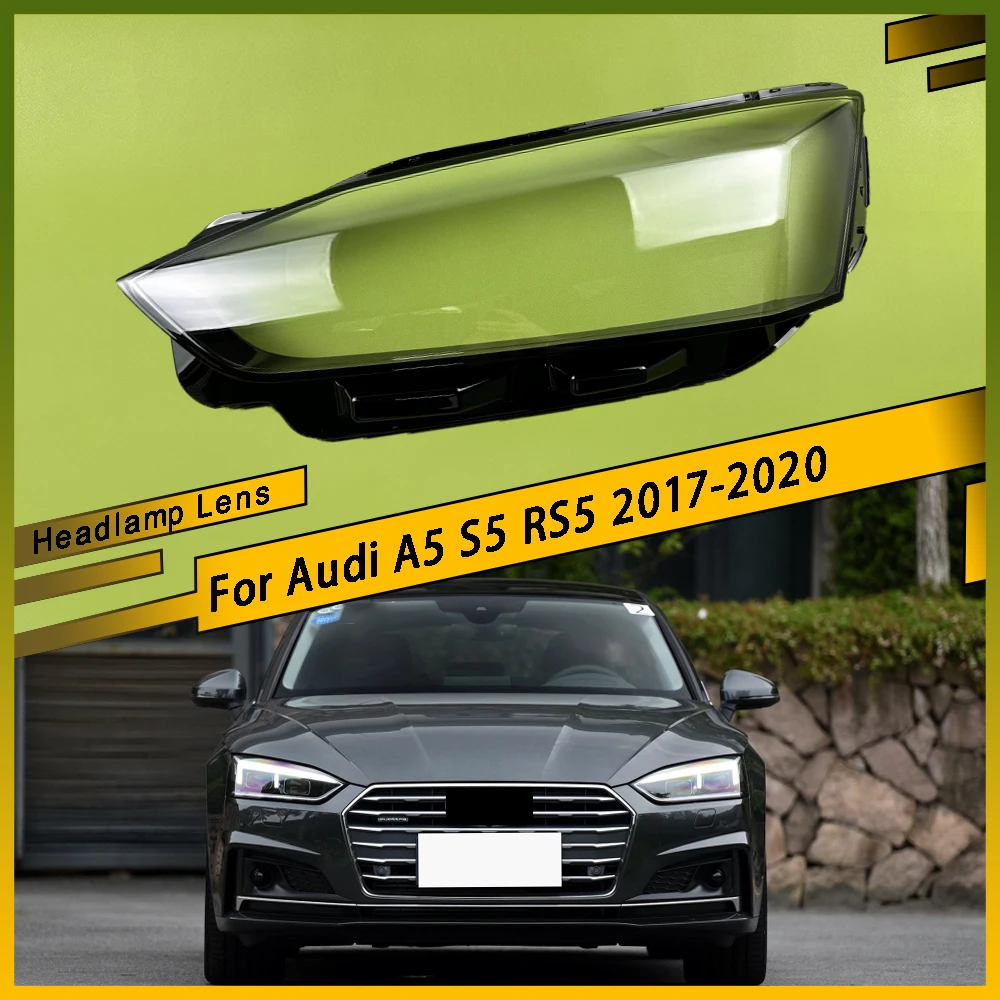 

Headlamp Cover Transparent Lamp Shade Headlight Shell Lens Plexiglass Replace Original Lampshade For Audi A5 S5 RS5 2017 - 2020