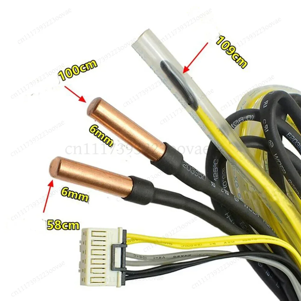 L-3-Probe Temperature Sensor 10K/10K/50K for Haier Inverter Air Conditioner, Replacement Part