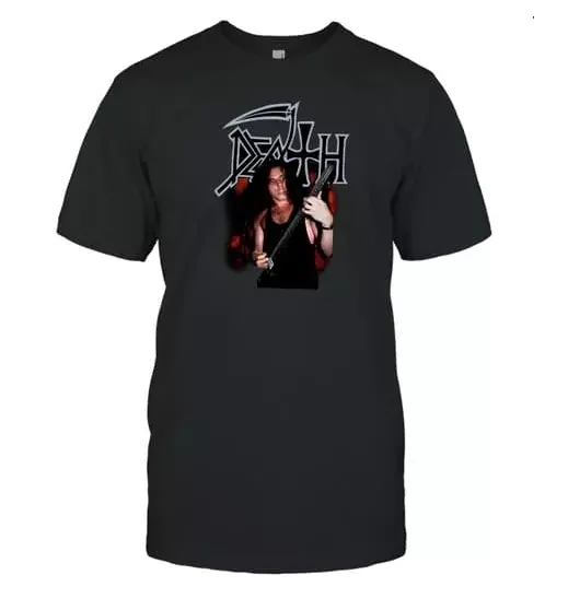 Death Chuck Schuldiner Short Sleeve Black All Size Unisex T-Shirt