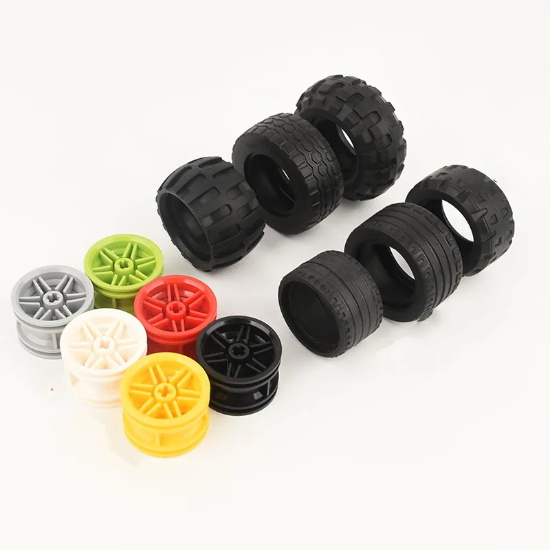 1 Pcs Building Block 56145 Wheel 30.4mm D. x 20mm with No Pin Holes and Reinforced Rim For Tire 44309 15413 55976 70695 MOC Set