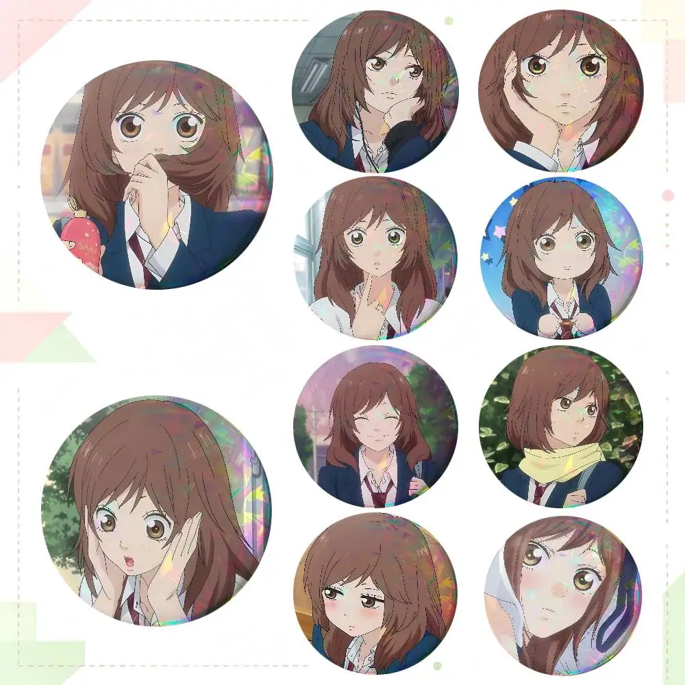 Ao Haru Ride Anime Yoshioka Futaba Round Badge Creative Brooch Clothing Backpack Accessories Lapel Pin