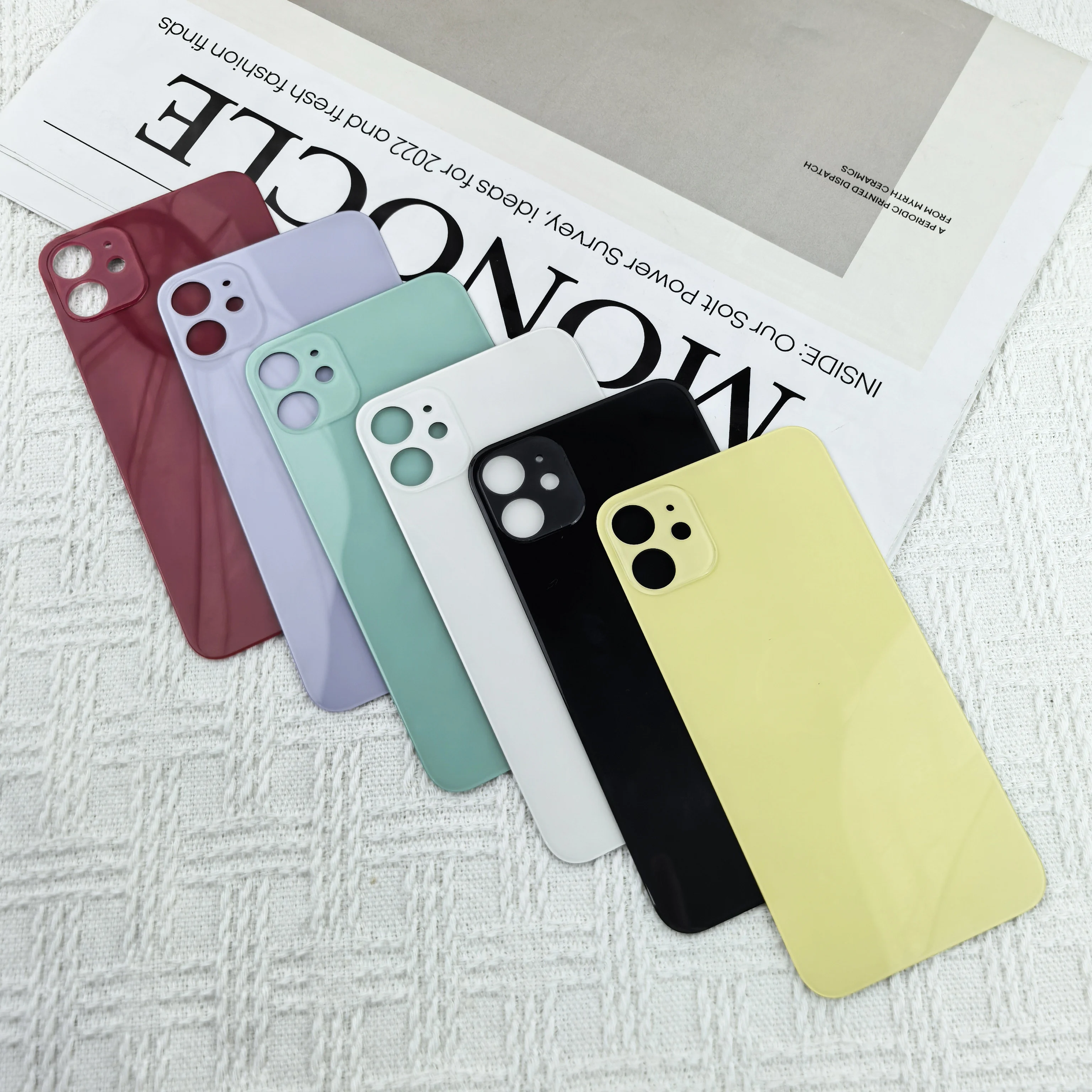 A++++ Quality Back Cover For iPhone 11 Glass Battery Cover Rear Door Housing Panel Case Replacement For iPhone11 Battery Cover