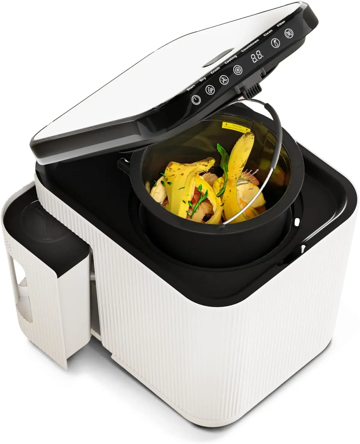 

Electric Kitchen Composter: Turn Food Waste into Garden Pre-Compost, Auto-Clean, 3L Capacity
