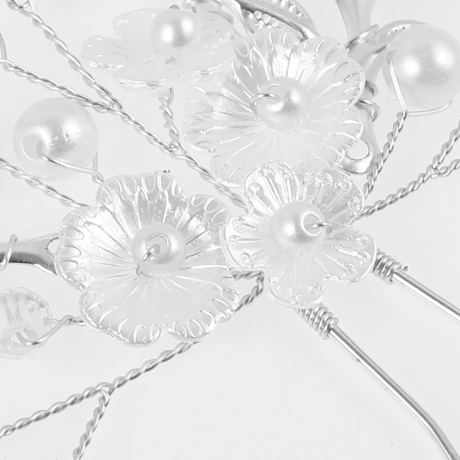 دبوس شعر على شكل زهرة اللؤلؤ مشبك شعر زفاف فاخر للعروس قطع شعر الزفاف للنساء دبابيس شعر على شكل زهور إكسسوارات شعر للحفلات