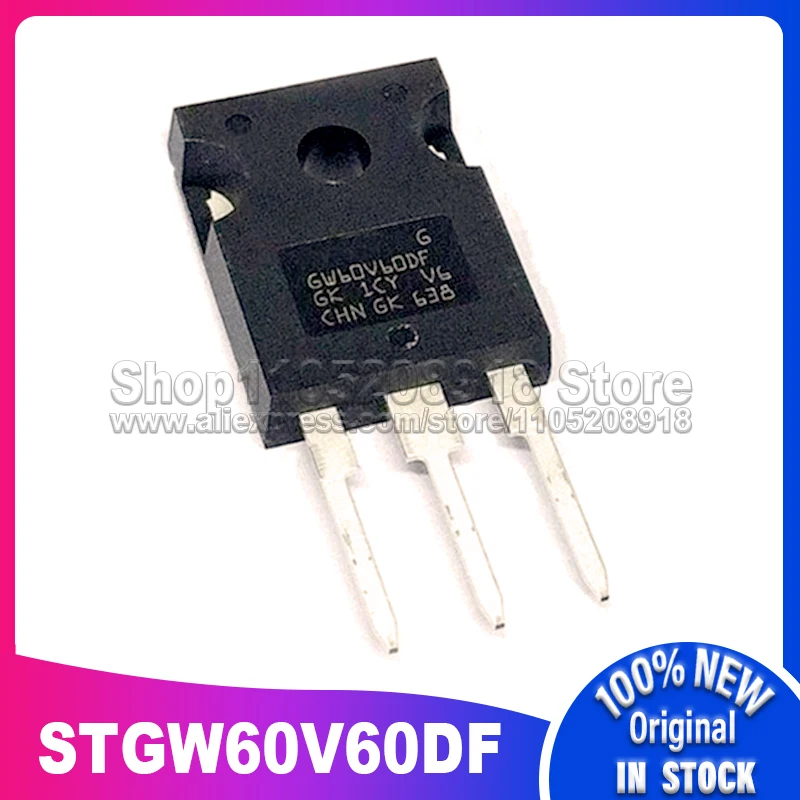 10 STKS/PARTIJ STGW60V60DF GW60V60DF 600 V 60A TO-247 100% Nieuwe Spot voorraad