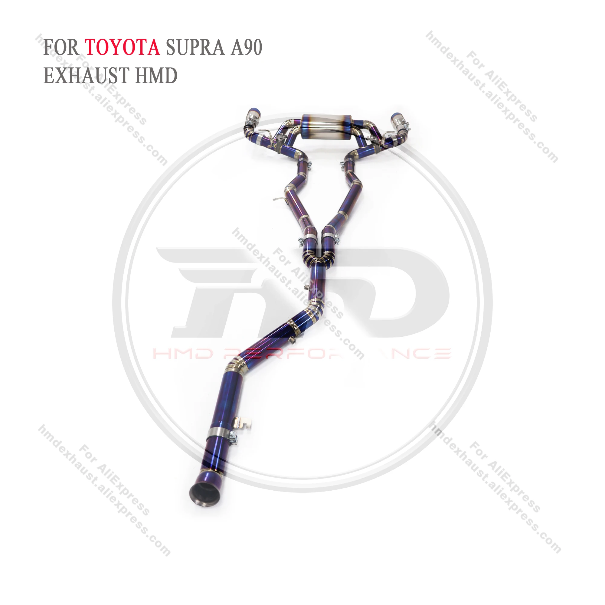 HMD Titanium Exhaust System Performance Catback for Toyota Supra A90 3.0T Muffler With Valve OEM Control