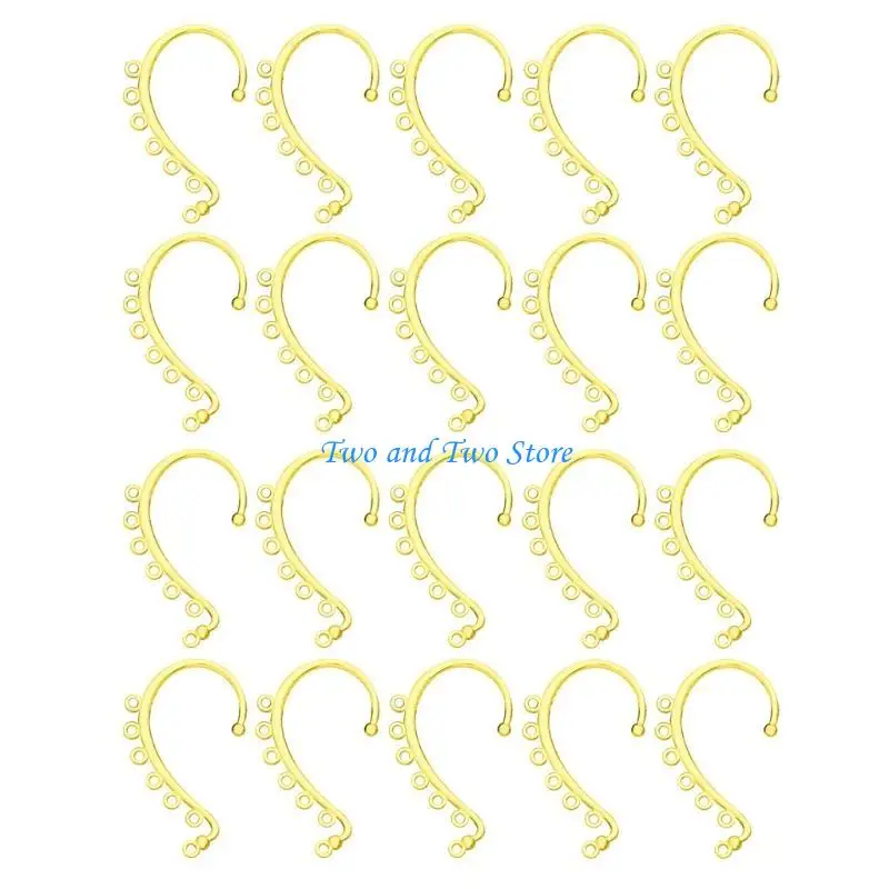 HX6F Handmade Ear Cuff Wrap Long Chain Tassel Drop Earrings DIY Dangle Ear Crawler