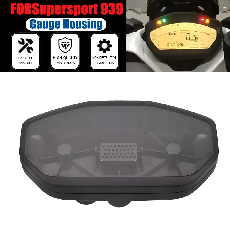 For Monster 797 Supersport 939 2017-2021 Motorcycle ABS Gauge Housing Speedometer Tachometer Instrument Case Cover