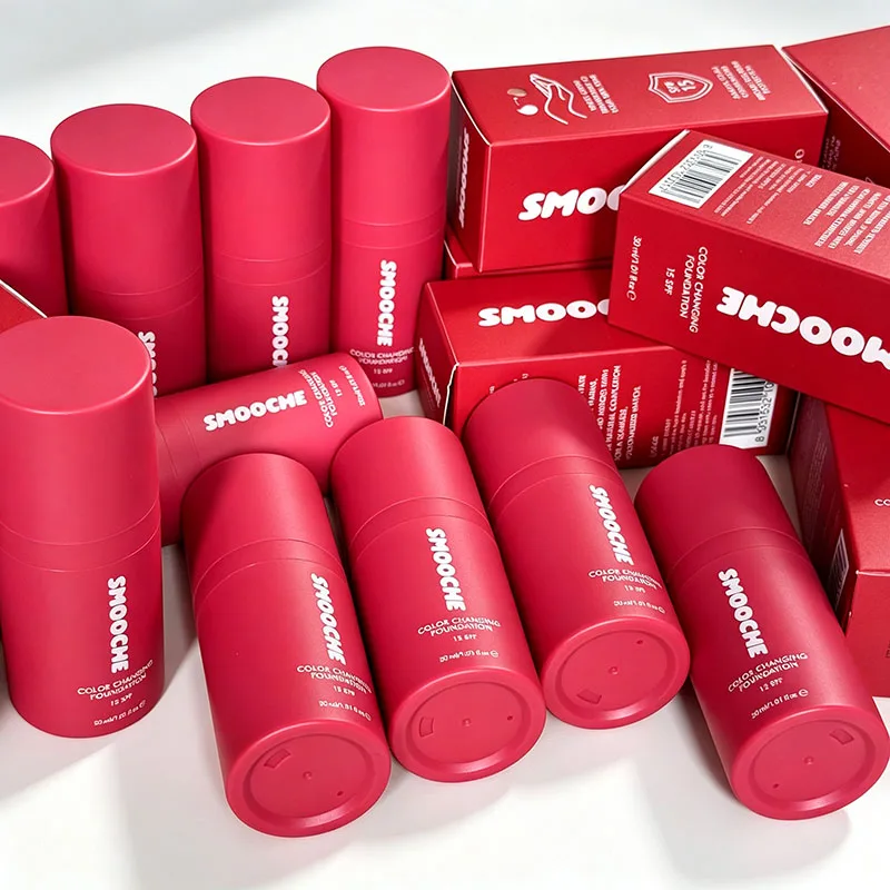 Fond de teint liquide SMOOCHE SPF15 à teinte adaptative, contrôle du sébum, waterproof, léger, correcteur naturel, maquillage