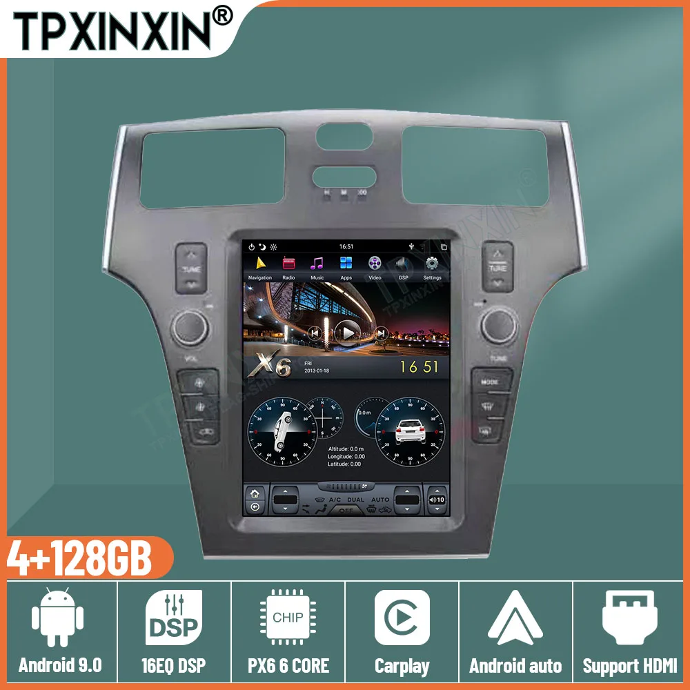 

For Lexus ES 2005-2009 Car Radio Tape Recorder DVD Navigation Android Tesla Style Screen Stereo Auto Multimidia Video Player