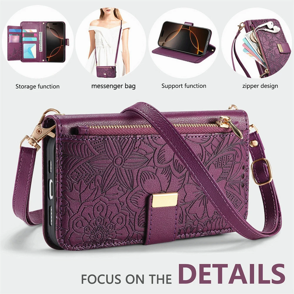 

For Huawei Nova14 Nova 13 12 Pro 9 SE 6-Card Zipper Wallet Cover Leather Funda Huawei Nova 13 Pro 14 Ultra Nova12 11 Flip Cover