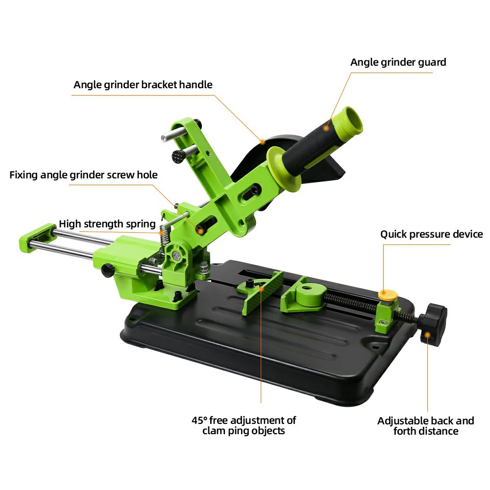 Soporte para amoladora angular, herramienta de carpintería, soporte de corte DIY, soporte para amoladora, accesorios de herramientas eléctricas Dremel