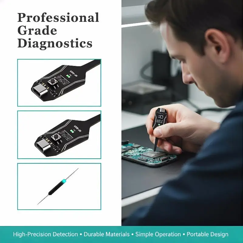 Inductance Tester Accurate Detection Tool 0 to 20mH for Phone Motherboard Circuit Board Professional Repair Services