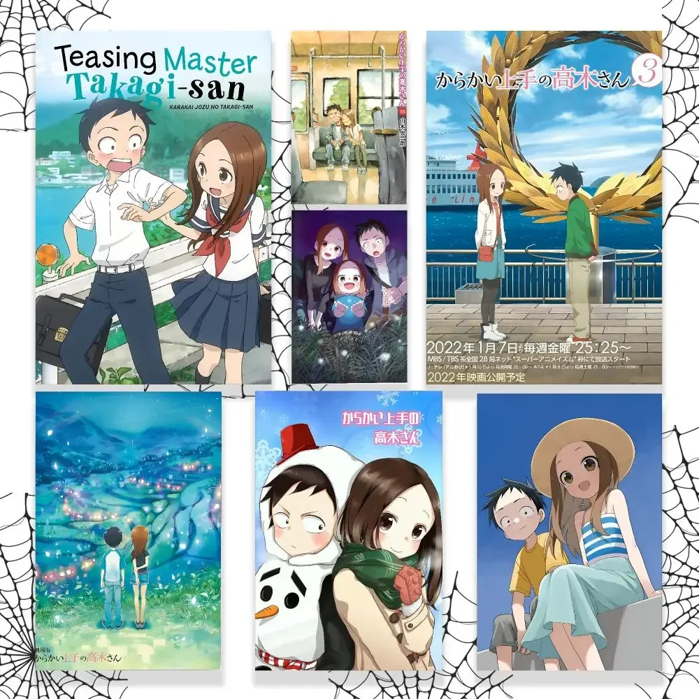 Teasing Master Takagi san Poster Graphic Wall Art Poster HD Waterproof PP Paper Print for Bedroom Living Room Office Decor Gift