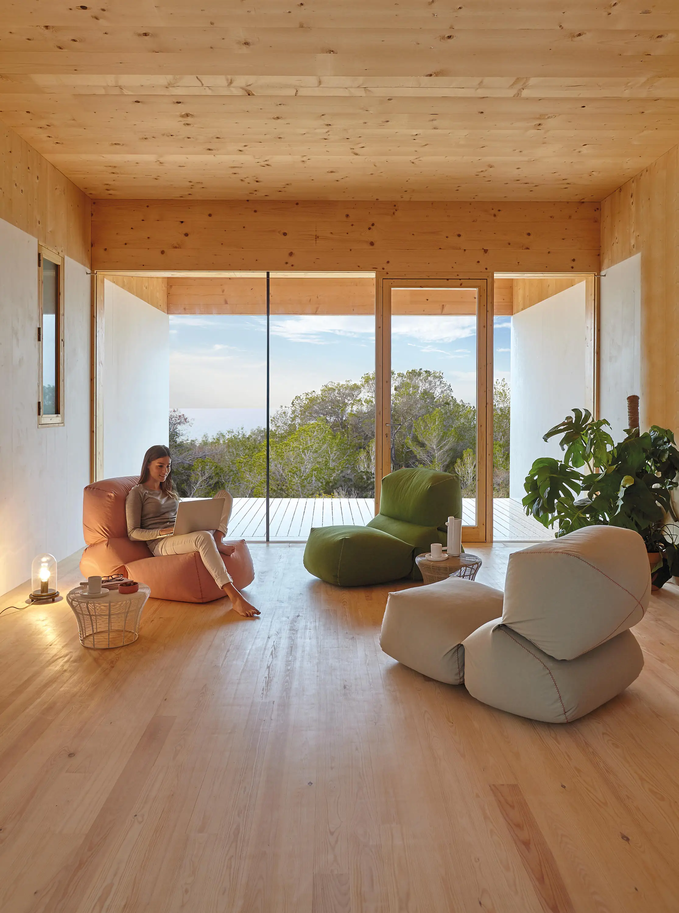 Großer Lounge-Sitzsack, faules Sitzsack-Sofa