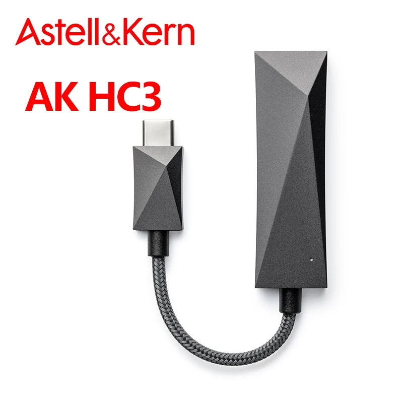 Astell&Kern AK HC3 USB DAC Cable Portable Hi-Fi Dual DAC AMP With ES9219MQ MQA Dual-shielded Cables Supports iOS&Android Devices