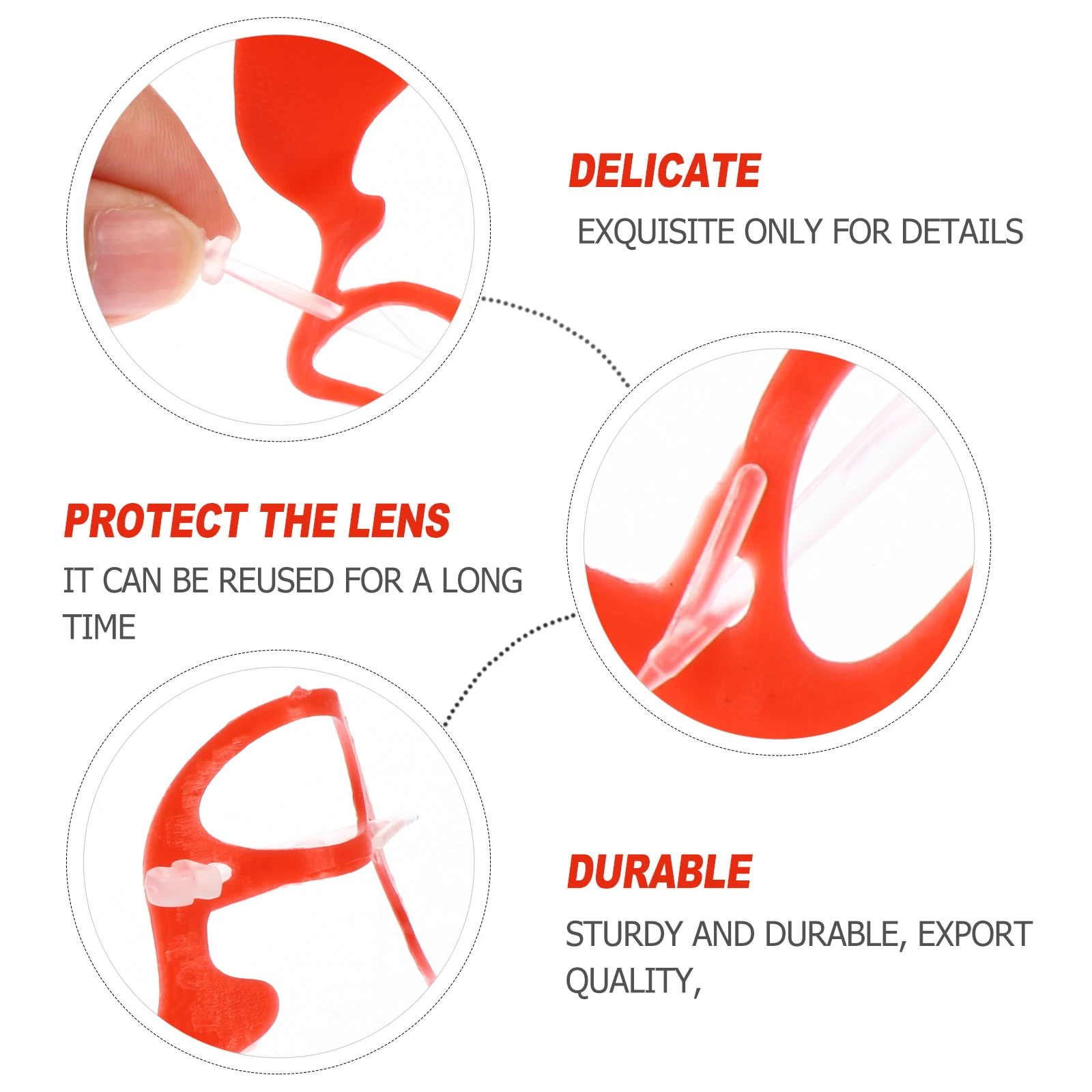 

50pcs Duck Goose Anti Pecking Glasses Plastic Eye Mask Farm Thicken Muscovy Safe Normal Activity Increase Survival Rate Prevent