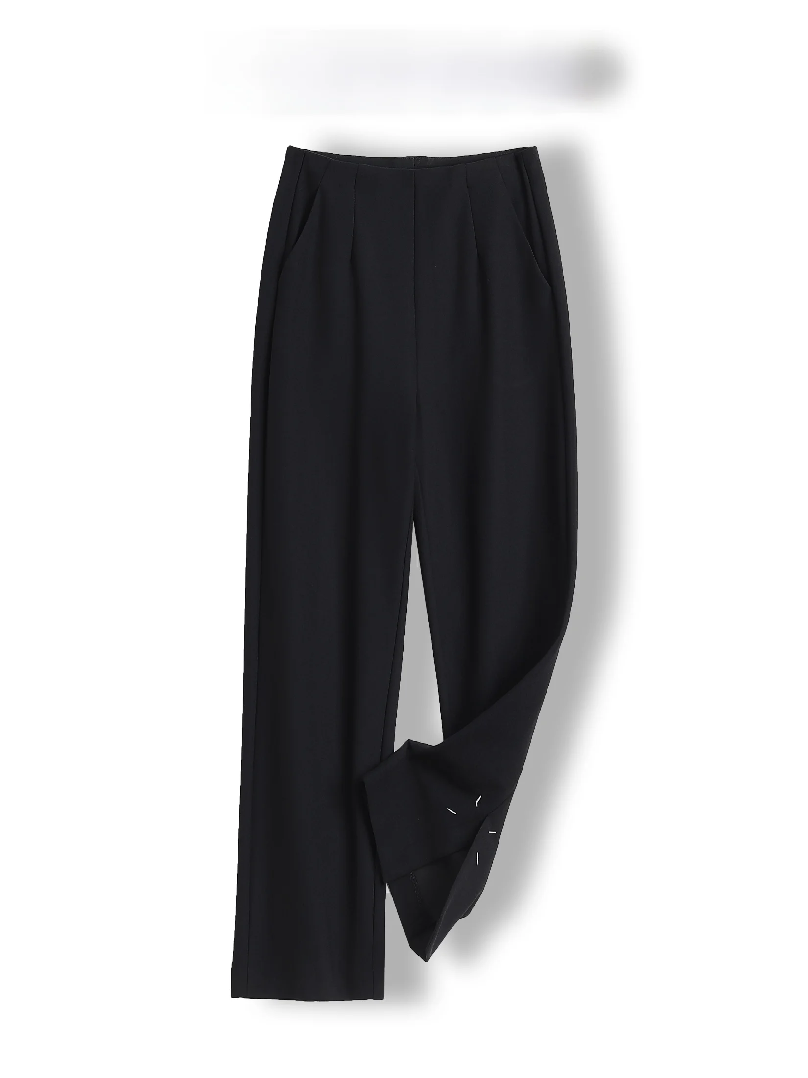 

Elegant Embroidered High Waist Casual Nine-Piece Women's Pants Elastic Four-Dimensional Split Design Comfortable Straight Leg...
