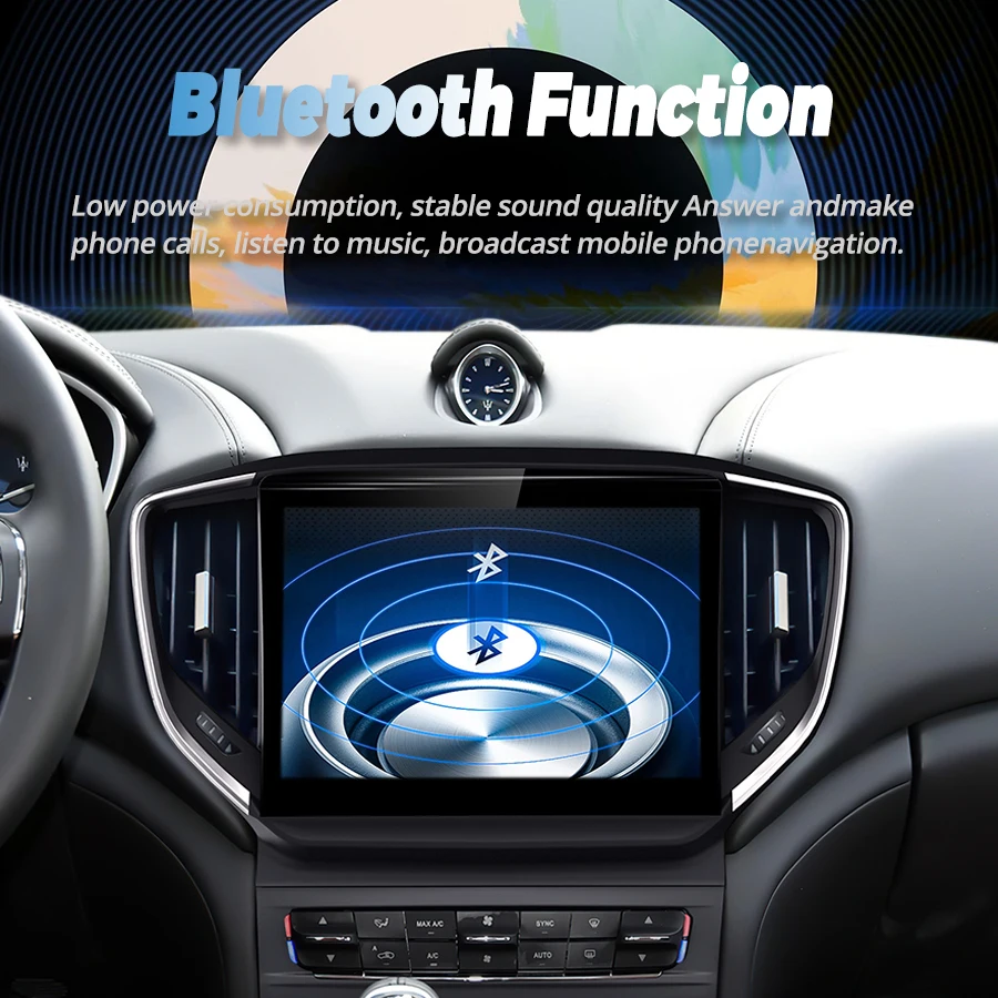 10.26" For Maserati Ghibli 2014-2020 Car Radio Qualcomm Android Screen Carplay Multimedia Video Player Head Unit Navigation GPS