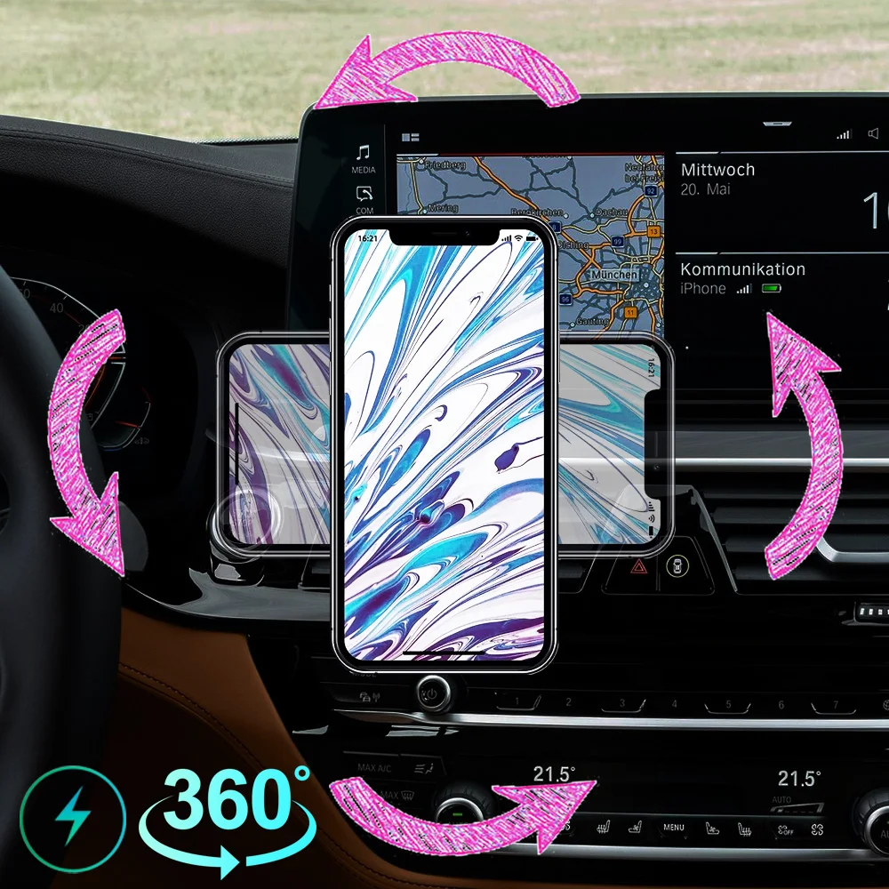 Für Mercedes-Benz CLS C257 2019-2023 AMG 450 Spezielle Auto Telefon Halter Basis Drahtlose Lade Halter Auto MagSafe halter Ladegerät – Detail 13