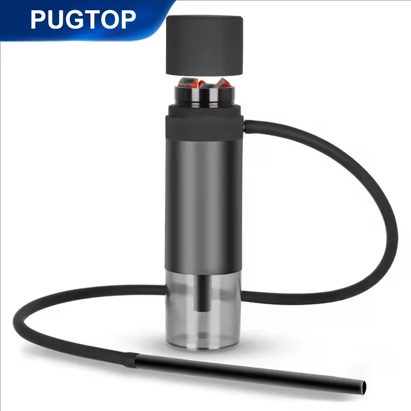 

Арабский портативный кальян с чашкой, автомобильный кальян, набор для использования в помещении и на открытом воздухе с защитной крышкой, маленький Narguile Chicha, мягкий на ощупь кальян, подарок, новый