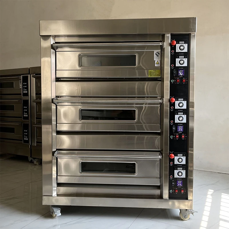 Horno de gas para cocina, equipo para hornear pasteles y pan, horno para hornear pizza