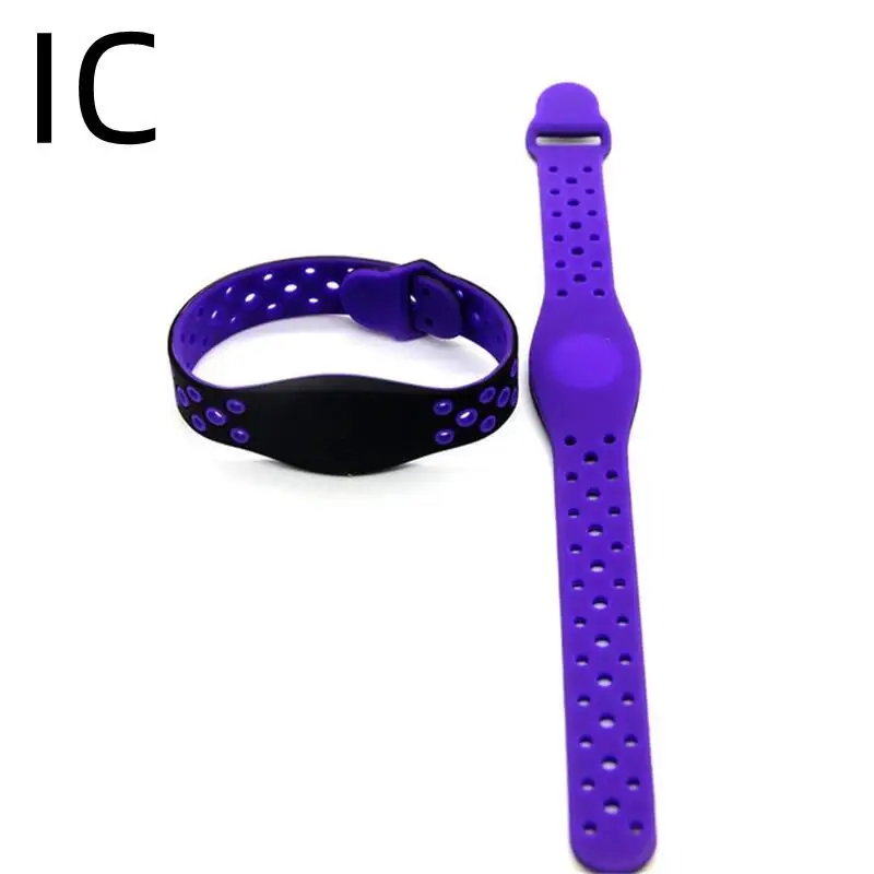 1Pcs S50 IC 13.56MHz RFID Adjustable Read Only Wristband Bracelet Keyfob Tags Access Control RFID Key Token Many Color Select