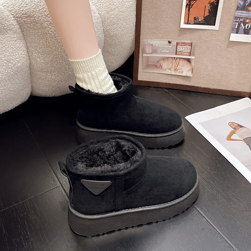 WONST Nuovi stivali da neve bassi invernali Scarpe Stivale in vera pelle Pantofole in cotone firmate Ragazzi Scarpe calde antiscivolo alte