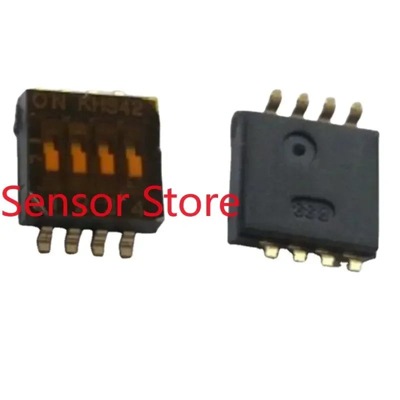10PCS KHS42E 4-position 4-way Dial Switch Short Body, High-quality Gold-plated Pin