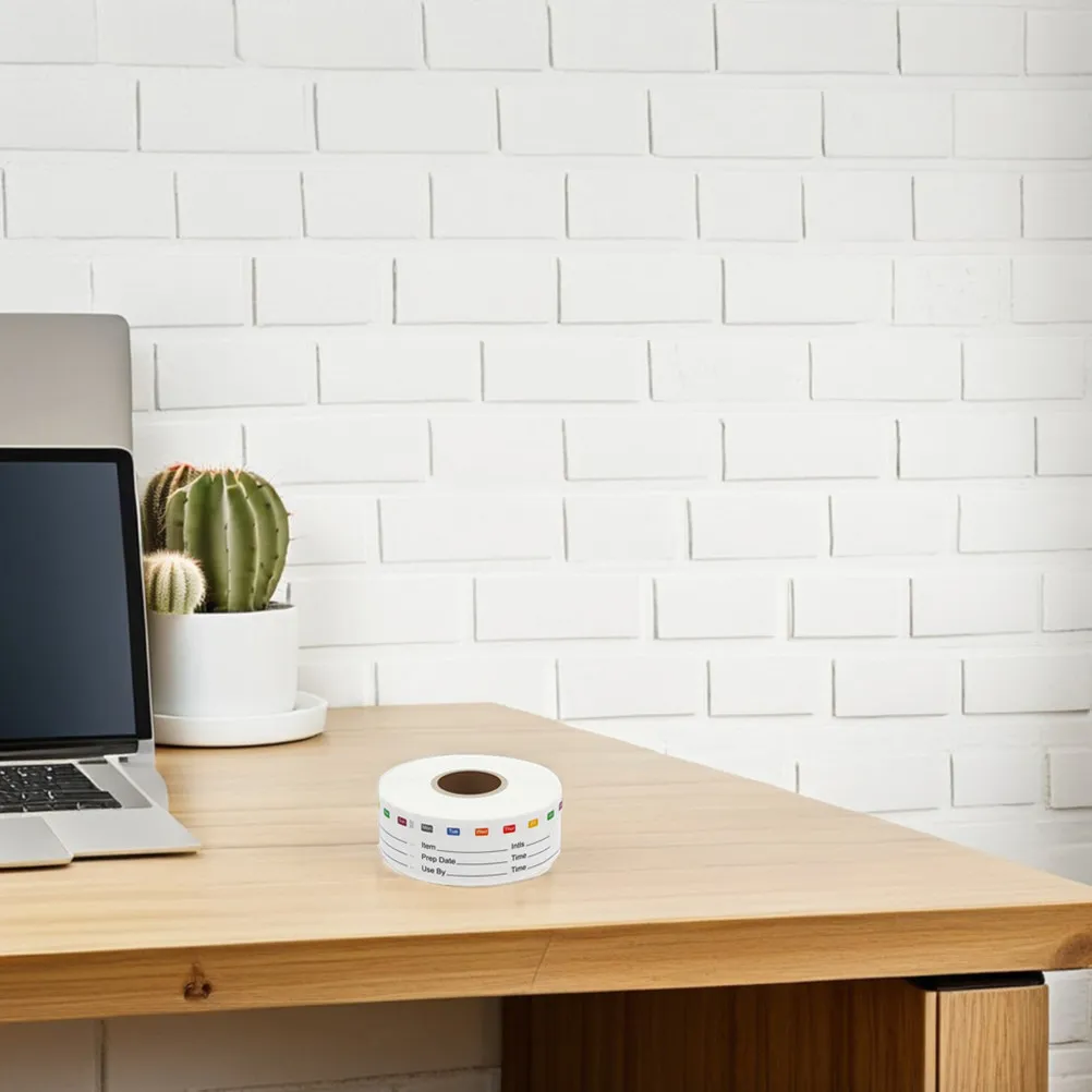 

2 Rolls Food Date Label Stickers Reusable Freezer Labels for Containers Jars Bags Kitchen Organization Tracking Management