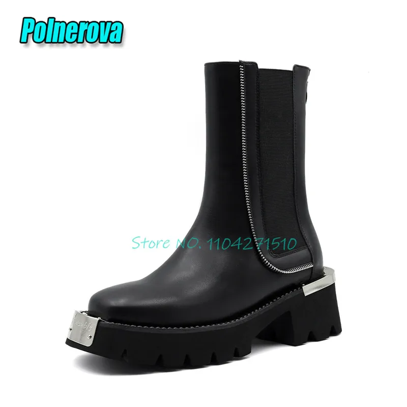 Metal Square Toe Th… - image