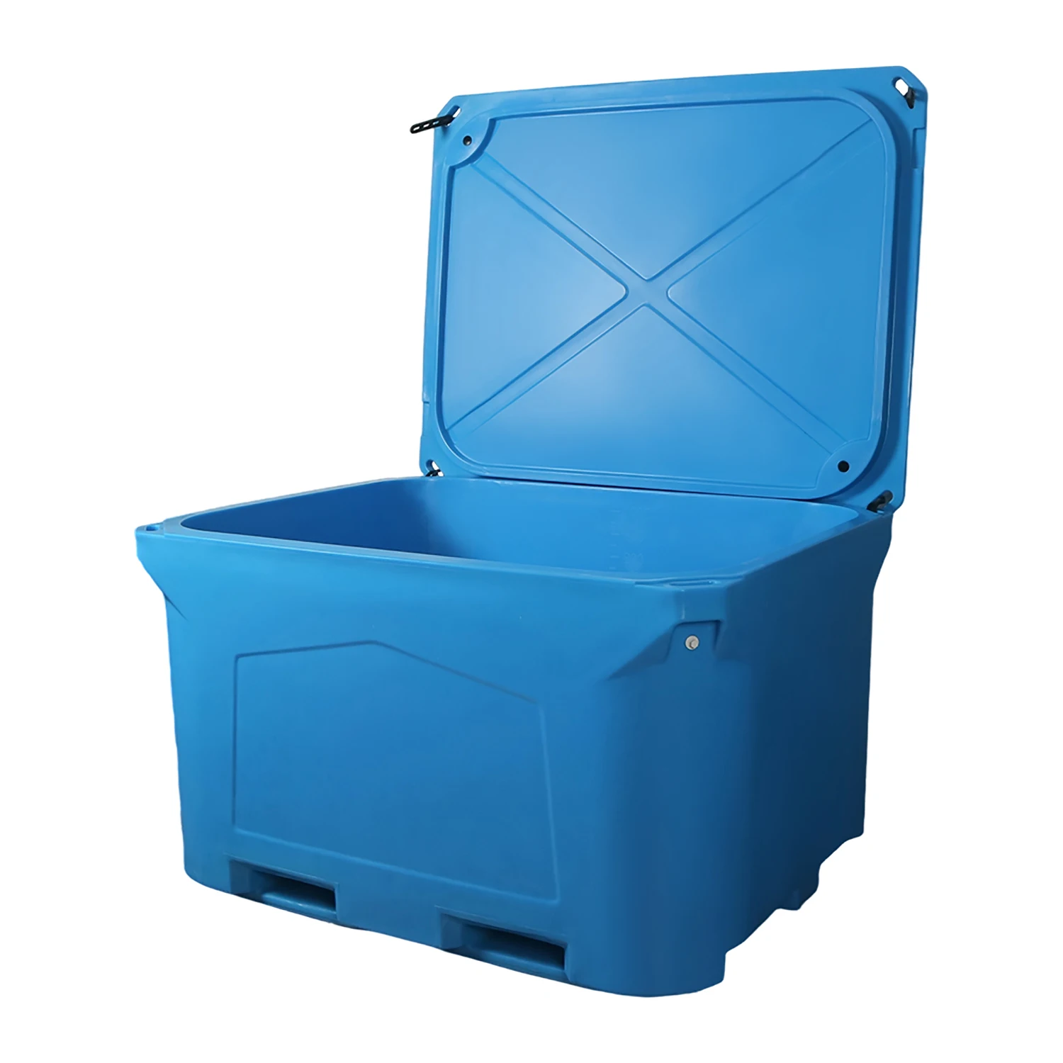 Heavy  460L 660L 1000L Eddy Current Molded Large LLDPE Double Insulated Fish Box for Fish Transportation and Processing